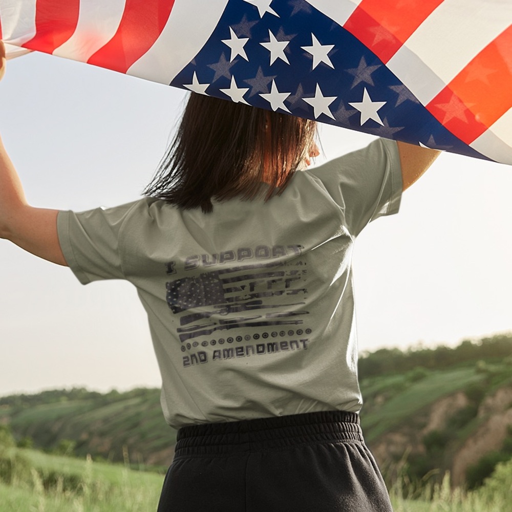 Support 2nd Amendment Handmade Sublimated Graphic Tee